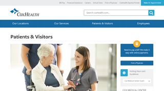 
                            2. Patients & Visitors | CoxHealth