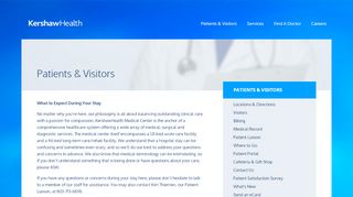 
                            8. Patients & Visitors - Kershaw Health