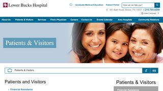 
                            8. Patients & Visitors - Lower Bucks County Hospital