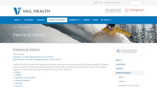 
                            5. Patients & Visitors | Vail Health Hospital in Vail, CO
