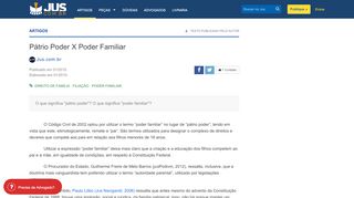 
                            6. Pátrio Poder X Poder Familiar - Jus.com.br | Jus Navigandi