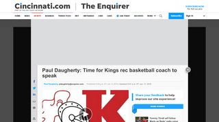 
                            5. Paul Daugherty: Time for Kings rec basketball coach to speak