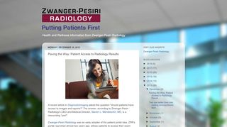 
                            8. Paving the Way: Patient Access to Radiology ... - Putting Patients First