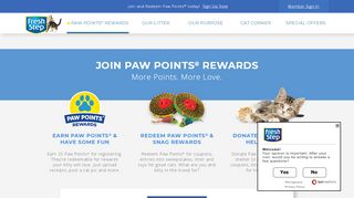 
                            9. Paw Points Free Cat Rewards | Cat Litter | Fresh Step®