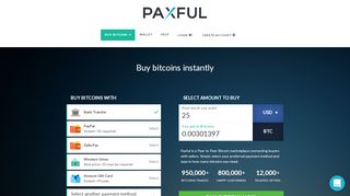 
                            4. Paxful: Buy bitcoin instantly