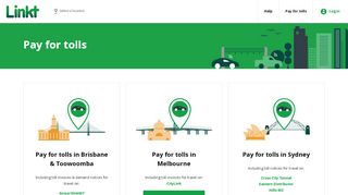 
                            6. Pay for tolls - Linkt - linkt.com.au
