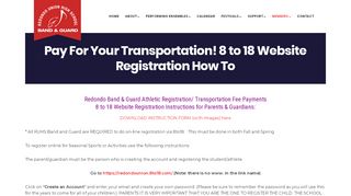 
                            7. Pay For Your Transportation! 8 to 18 Website Registration How To ...