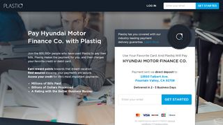 
                            3. Pay Hyundai Motor Finance Co. with Plastiq
