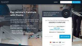 
                            5. Pay Jerome's Furniture with Plastiq