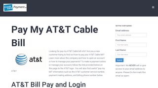 
                            10. Pay My AT&T Cable Bill - creditcardpayment.net