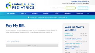 
                            3. Pay My Bill - Central + Priority Pediatrics