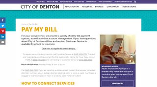 
                            5. Pay My Bill | City of Denton