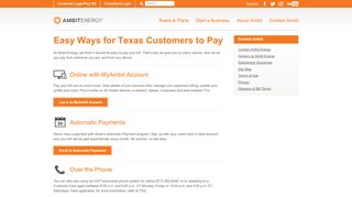 
                            4. Pay My Bill - Easy Ways for Texas Customers to Pay | Ambit Energy