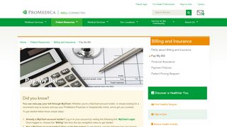 
                            3. Pay My Bill | ProMedica