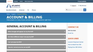 
                            8. Pay My Bill. Understanding My Bill | Atlantic Broadband