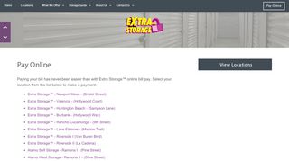 
                            8. Pay Online | Extra Storage™