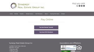
                            3. Pay Online - Synergy Real Estate Group Inc