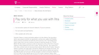 
                            9. Pay only for what you use with Xtra | Deutsche Telekom