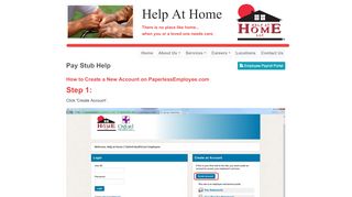 
                            2. Pay Stub Help - Help At Home