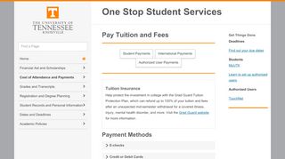 
                            6. Pay Tuition and Fees | One Stop Student Services