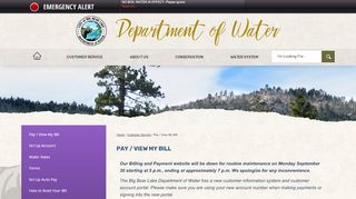
                            5. Pay / View My Bill | Big Bear Lake Dept of Water & Power, CA