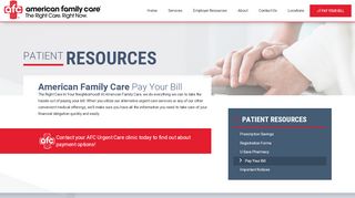 
                            8. Pay Your Bill | American Family Care