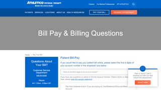 
                            6. Pay Your Bill - Athletico