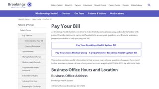 
                            6. Pay Your Bill | Brookings Health System