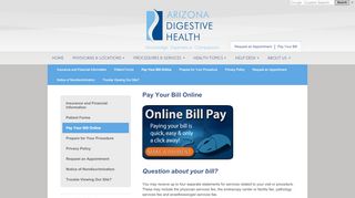 
                            2. Pay Your Bill Online » Arizona Digestive Health