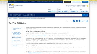 
                            8. Pay Your Bill Online - MedStar Good Samaritan Hospital