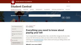 
                            9. Pay Your Bill: Paying for College: Student Central ...