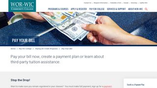 
                            2. Pay Your Bill - Wor-Wic Community College