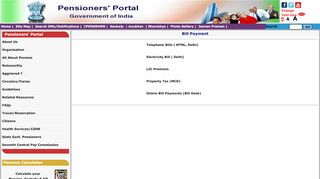 
                            3. Pay Your Bills - Pensioners Portal