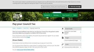 
                            5. Pay your Council Tax - East Herts District Council