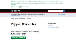 
                            8. Pay your Council Tax - GOV.UK