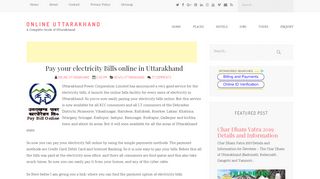 
                            10. Pay your electricity Bills online in Uttarakhand