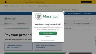 
                            6. Pay your personal income tax | Mass.gov