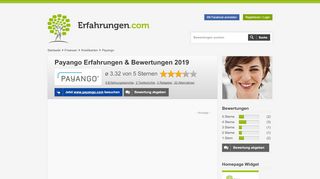 
                            7. ᐅ Payango Erfahrungen aus 10 Bewertungen » 3.3/5 im …