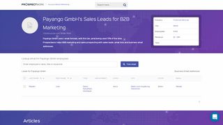 
                            9. Payango GmbH Sales Leads | Email Lists | Email Addresses