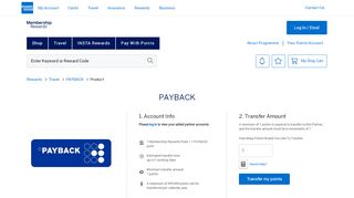 
                            1. PAYBACK PAYBACK Membership Rewards® Transfer Points
