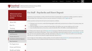 
                            6. Paychecks and Direct Deposit | Administrative Services Group (ASG ...