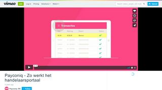 
                            10. Payconiq - Zo werkt het handelaarsportaal on Vimeo