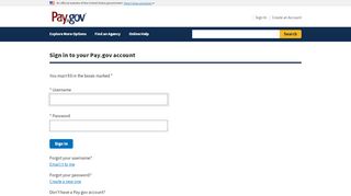 
                            3. Pay.gov - Sign in to your Pay.gov account