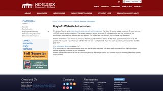 
                            8. PayInfo Website Information - Middlesex Community …