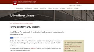 
                            7. Paying bills for your IU student? - Indiana University ...