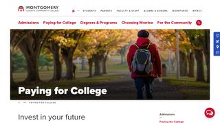 
                            9. Paying for College - Montgomery County Community College