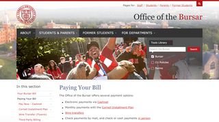 
                            2. Paying Your Bill | Cornell University Division of Financial Affairs