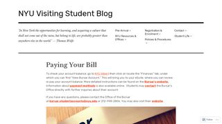 
                            5. Paying Your Bill – NYU Visiting Student Blog