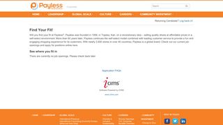 
                            4. Payless ShoeSource | Careers Center | Welcome