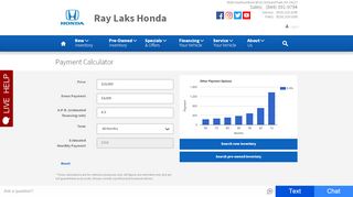 
                            2. Payment Calculator | Ray Laks Honda